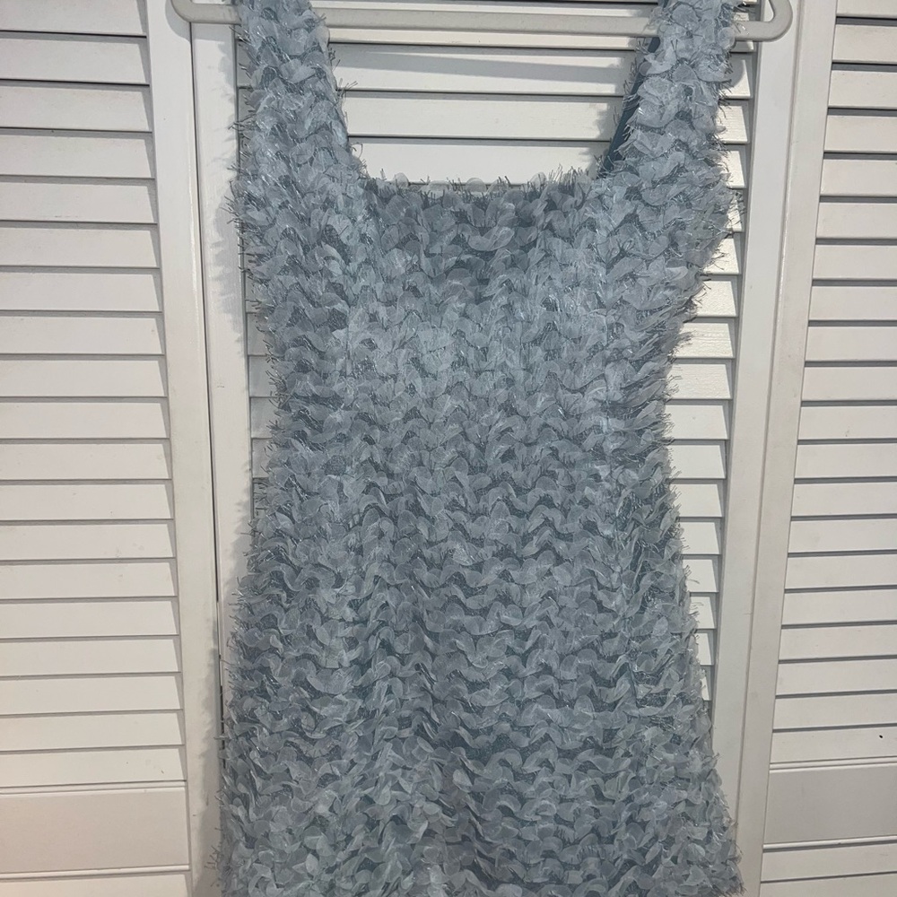 TERS Textured Blue Kell Dress (Small)